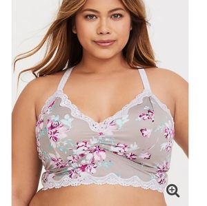 Torrid size 2 floral racerback Bralette